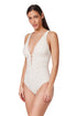 Profile by Gottex Jolene Textured Deep V Neck One Piece